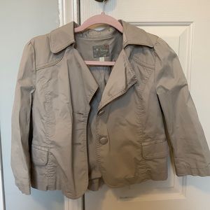 Beige Button-Up Jacket